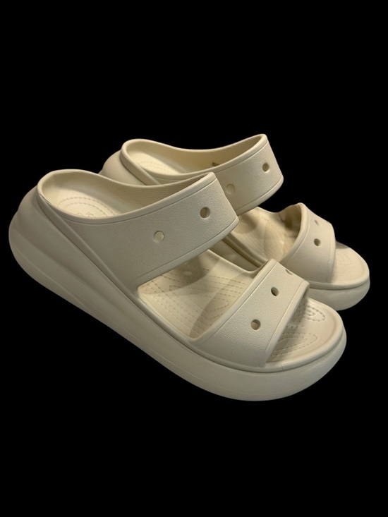 Shoes - Women’s CROCS Classic Crush Sandals Slip On Shoes Ivory  Beige Size 11 NWT
